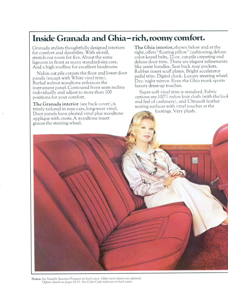 1975 Ford Granada Brochure Page 2